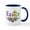 White/Navy Inside, variant on CafePress - Easter Cross And Flowers Mugs - 11 oz Ceramic Mug - Novelty Coffee Tea Cup
