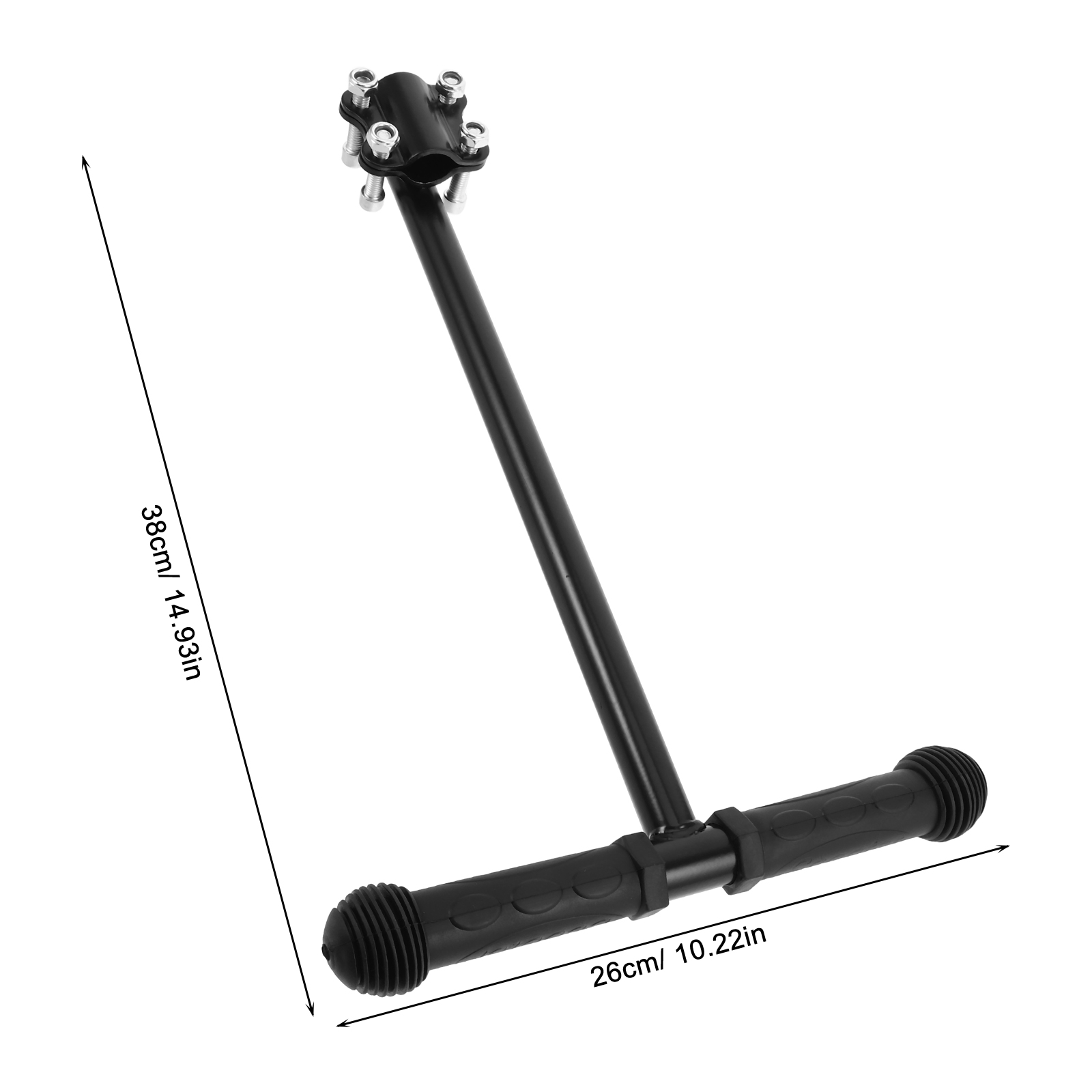 SEWCHICS Black Handle Extension Bar for Strollers, Wagons & Trolleys - Easy to Install, Replacement Accessory