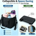 thumbnail image 4 of Insulated Drink Carrier Bag for 4 Cups, Multiple Tumbler Carrier Caddy, Family Size 4 Compartment Drink Bag, Water Bottle Holder with Adjustable Strap, Drink Caddy Tote for Coffee, Travel, Outings, 4 of 10