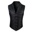 thumbnail image 5 of Yaoyar Men Fashion Suit Vest Printing With Detachable Pockets Formal Dress Waistcoat For Tuxedo Wedding Party Business Waistcoat Leisure Top, 5 of 8