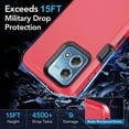 thumbnail image 4 of Designed for Motorola G Stylus 2023 5G Heavy Duty Case, Triple Layer Protection Shockproof Dropproof Dustproof Anti-Scratch Phone Case Cover for Motorola G Stylus 2023 5G,Red, 4 of 6