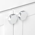thumbnail image 3 of GlideRite 1-1/2 in. Solid Hexagon Cabinet Knobs, Polished Chrome, Pack of 5, 3 of 3