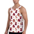 thumbnail image 2 of Cauagu Cartoon Hedgehogs Print Men's Sleeveless Muscle Shirts,Tank Tops Quick Dry Workout Tank Top Gym Muscle Tee Fitness Bodybuilding T Shirt for Men-Small, 2 of 7