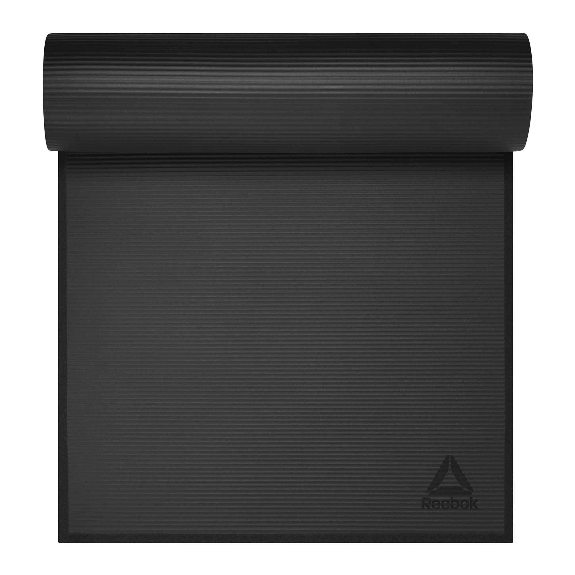 (2 pack) Reebok Delta Performance Fitness Mat - Black, 72" X 24" X 15Mm