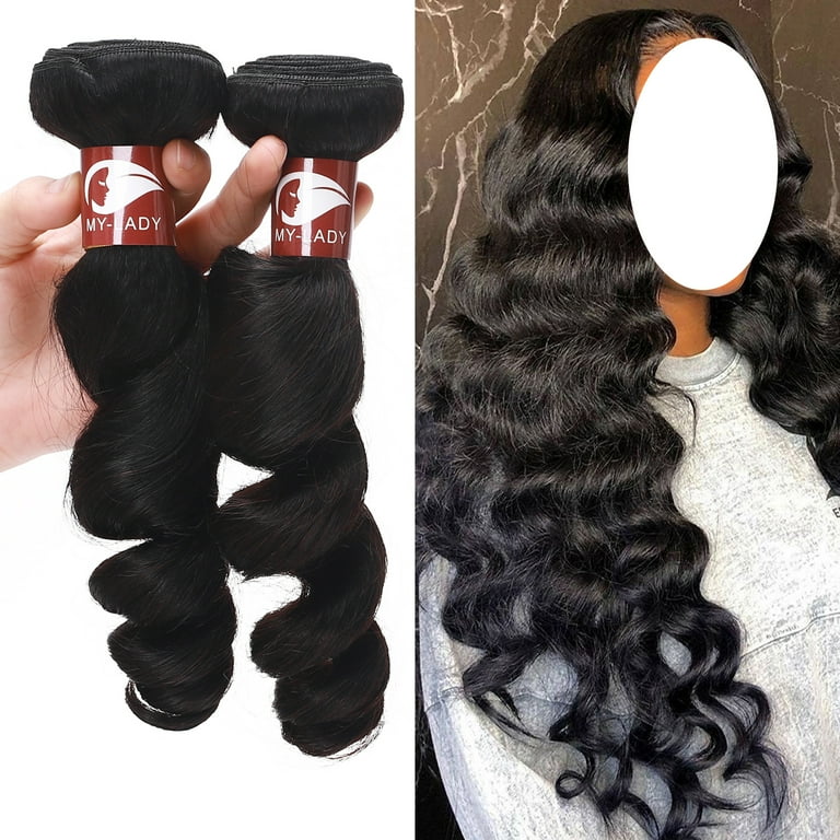 Benehair Loose Wave Brazilian Virgin Human Weave Weft Hair Extensions Malaysian Hair Bundles Black 8 30 US 100G Walmart
