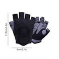 thumbnail image 3 of Kieccall Breathable Mesh Half Finger Gloves for Gym Yoga Cycling Weight Lifting Anti Callus Fitness Gear, 3 of 7