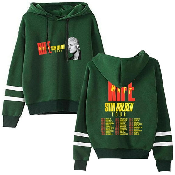 Matt Rife Stay Golden Tour Pullover Hoodie Casual Long Sleeve Unisex Sweatshirt