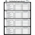 thumbnail image 1 of Mantra Lingua Lingua Oral Reading Progress Record, 1 of 1