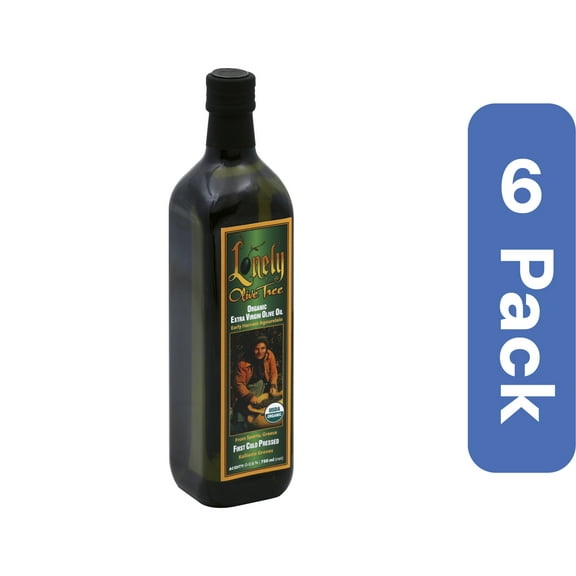 The Lonely Olive Tree Organic Extra Virgin Olive Oil 750 ml (Pack of 6)