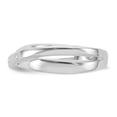 thumbnail image 3 of SS White Ice .03ct. Diamond Crossover Ring Size 7, 3 of 3