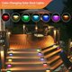 thumbnail image 2 of Lámpara solar resistente al agua, iluminación exterior con construcción duradera y cambio de color para embellecer su jardín, patio o jardín., 2 of 5