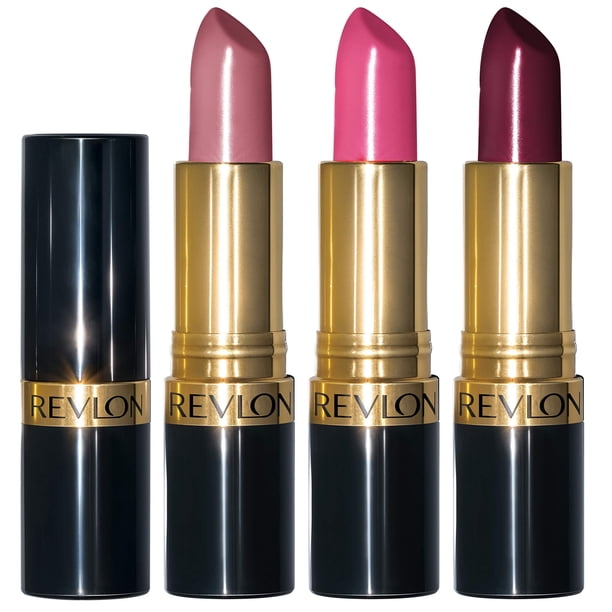 Set de pintalabios Revlon Super Lustrous High Impact paquete de 3