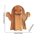 thumbnail image 2 of SUYOLL Halloween Ghost Shaped Wooden Serving Tray Platter For Desserts Charcuterie Candy And Party Food Decorative Kitchen Board For Halloween Parties Home Use, 2 of 3