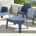 thumbnail image 3 of Compamia Box Resin Patio Coffee Table in Dark Gray, 3 of 5