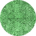 thumbnail image 1 of Ahgly Company Indoor Round Persian Emerald Green Traditional Area Rugs, 4' Round, 1 of 4