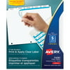 Avery Index Maker Clear Label Dividers 11436, 5-Tab, 5 Sets, White