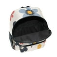 thumbnail image 6 of FORMRS School Backpack with Front Zippered Pocket 12" Student Travel Daypack, Beige Retro Flower, 6 of 6