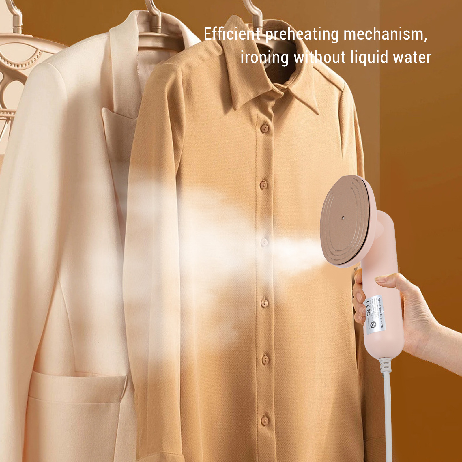 Travel Steamer Iron for Clothes Mini - Portable Ironing Machine Travel Small Size Portable Steamer Travel College Dorm Home Office
