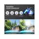 thumbnail image 3 of Gafas de natación para adultos y niños, protección UV antivaho, a prueba de fugas, marco ancho, negras con detalles coloridos, perfectas para piscina, 3 of 5