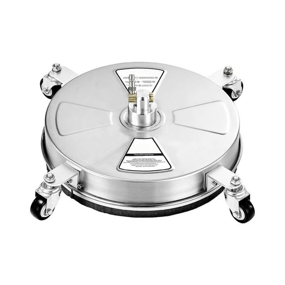 15 Inch Pressure Washer Surface Cleaner Kit - 4000 PSI, 4 Wheel, with 2 Wands