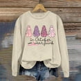 thumbnail image 3 of In October We Wear Pink Cancer Awareness Halloween Sweatshirts for Women Crewneck Graphic Sweatshirt Pullover, 3 of 4