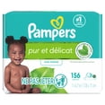 thumbnail image 1 of Lingettes pour bébés Pampers pur et délicat, 2X, 156 unités, 1 of 23