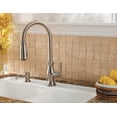 thumbnail image 2 of Hanover 1-Handle Pull-Down Kitchen Faucet with Soap Dispenser in Polished Chrome, 2 of 7