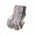 thumbnail image 4 of Fashion Soft Flannel Fleece Blanket, Old-Fashioned Female Corset Accessories Vintage Girls Room Floral Design Print, Cozy Plush for Indoor and Outdoor Use, 50" x 70", Beige and Pink, by Ambesonne, 4 of 6