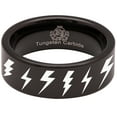 thumbnail image 5 of Lightning Bolt Tungsten Carbide Ring, 5 of 9