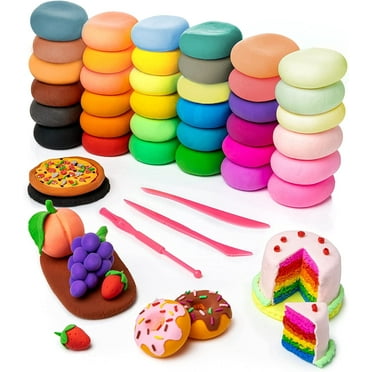 Air Dry Clay for Kids- 36 Colors Super Light Modeling Clay, Magic Foam Clay with 3 Sculpting Tools, Soft Arts Clay Easter Gift for Boys & Girls 4 