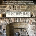 thumbnail image 2 of Highland Home "The Gathering Place" Indoor/Outdoor Wood Wall Sign, 2 of 7