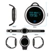 New Design Waterproof Bluetoot h 4.0 OLED Display Smartwatch Smart Wristband Band Smart Bracelet With Pedometer Watch Black, Black