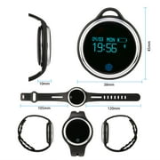 New Design Waterproof Bluetoot h 4.0 OLED Display Smartwatch Smart Wristband Band Smart Bracelet With Pedometer Watch Black, Black