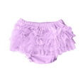 thumbnail image 5 of Penkiiy New Multi Colored Mesh Bow Pants For Girls Baby Chiffon Bag Fart Shorts Photo Suit Purple, 5 of 5