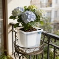 thumbnail image 7 of Translucent Squares Watering Planter Self Watering Pot Plastic Succulent Herb Plant Pot Indoor Outdoor Home Garden Desk Table Decorative Flower Pot Container Modern Home Decor Gift Accent, 7 of 7