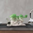 thumbnail image 2 of Estatua de cuentas de dragón para jugar, estatuilla de mascota para té, adorno para mascotas, mesa, decoración de té chino para sala de estar y jardín Verde mayimx Estatuilla de dragón, 2 of 9