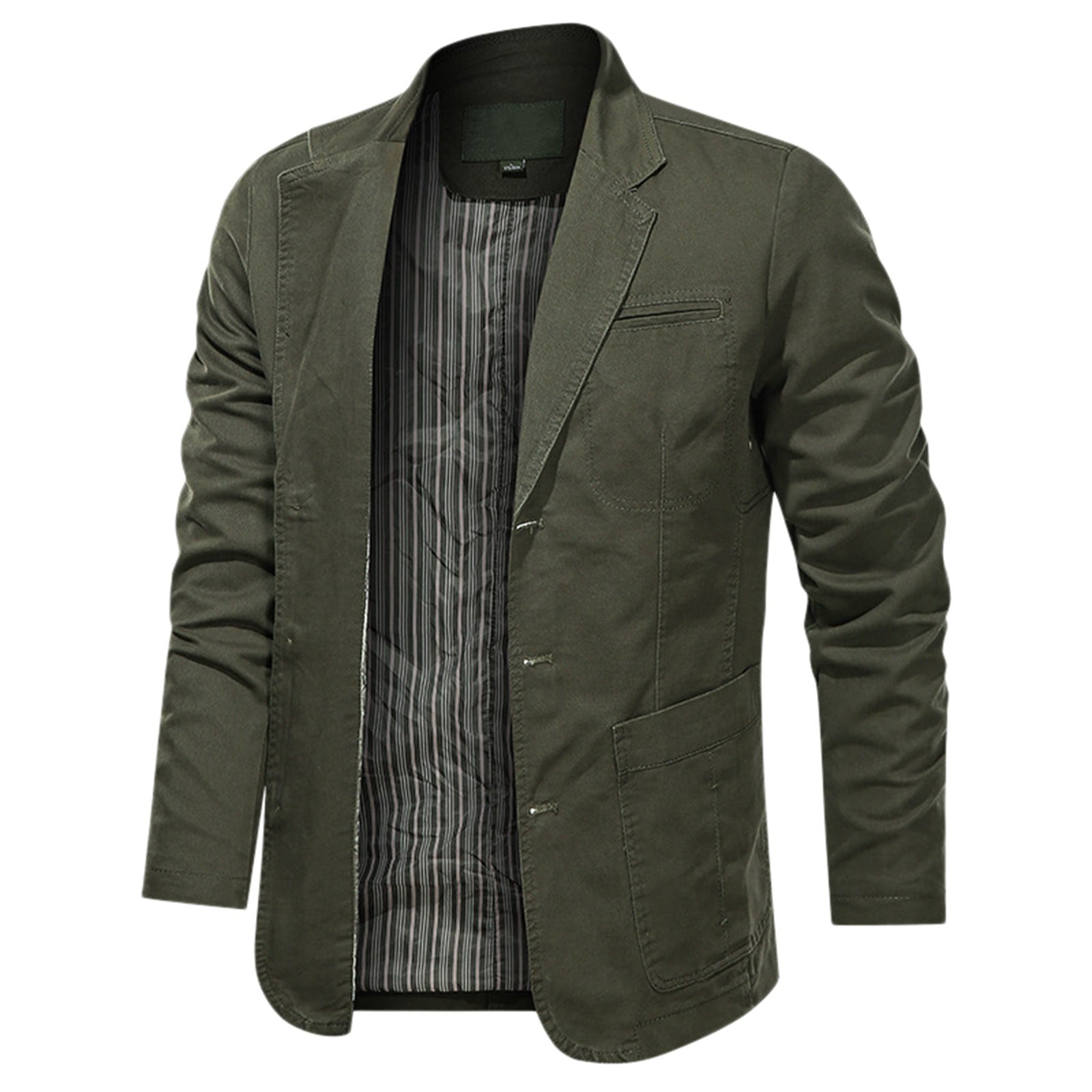 Winter Black Jackets For Men Mens Fashion Simple Camouflage Pocket Cardigan  Suit Botton Sweater Jacket Polyester 