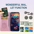 thumbnail image 2 of Case for Samsung Galaxy A16 5G with Card Slot Holder & Wrist Strap, Glitter Diamond Rhinestone Owl PU Leather Flip Folio Wallet Cover Case for Samsung Galaxy A16 MTY- MTY-Rose Gold, 2 of 7
