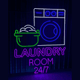 thumbnail image 3 of C-craft Bright Neon Laundry Room Sign Add a Splash of Color to Your Laundry Space, 3 of 5