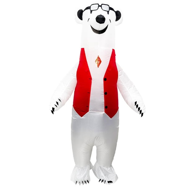 Disfraz de oso inflable divertido juego de rol traje de cuerpo completo Halloween Cosplay
