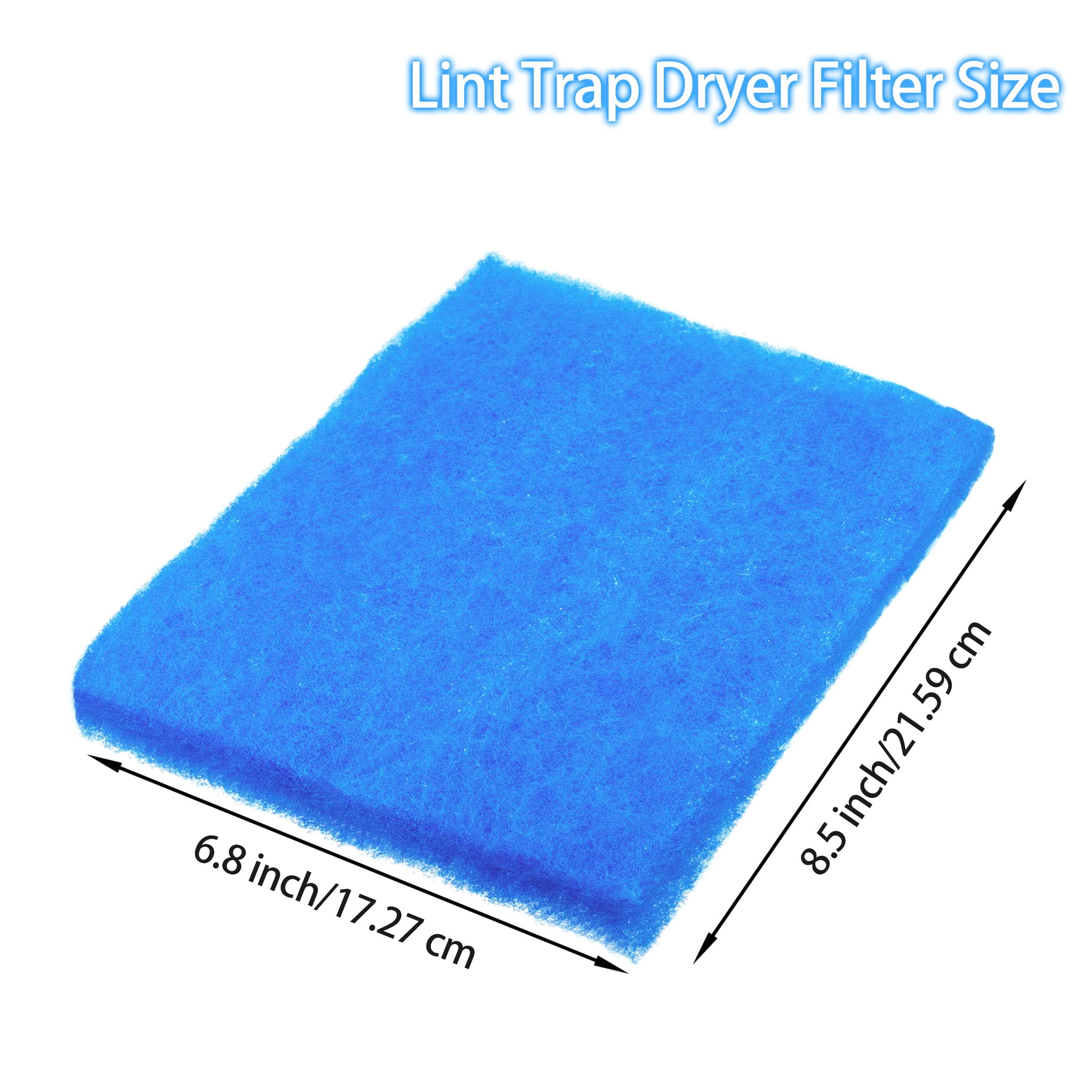 Beaquicy Polyester Dryer Ventilation Filters 12 Pack - Easy Fit, Durable, High-Performance