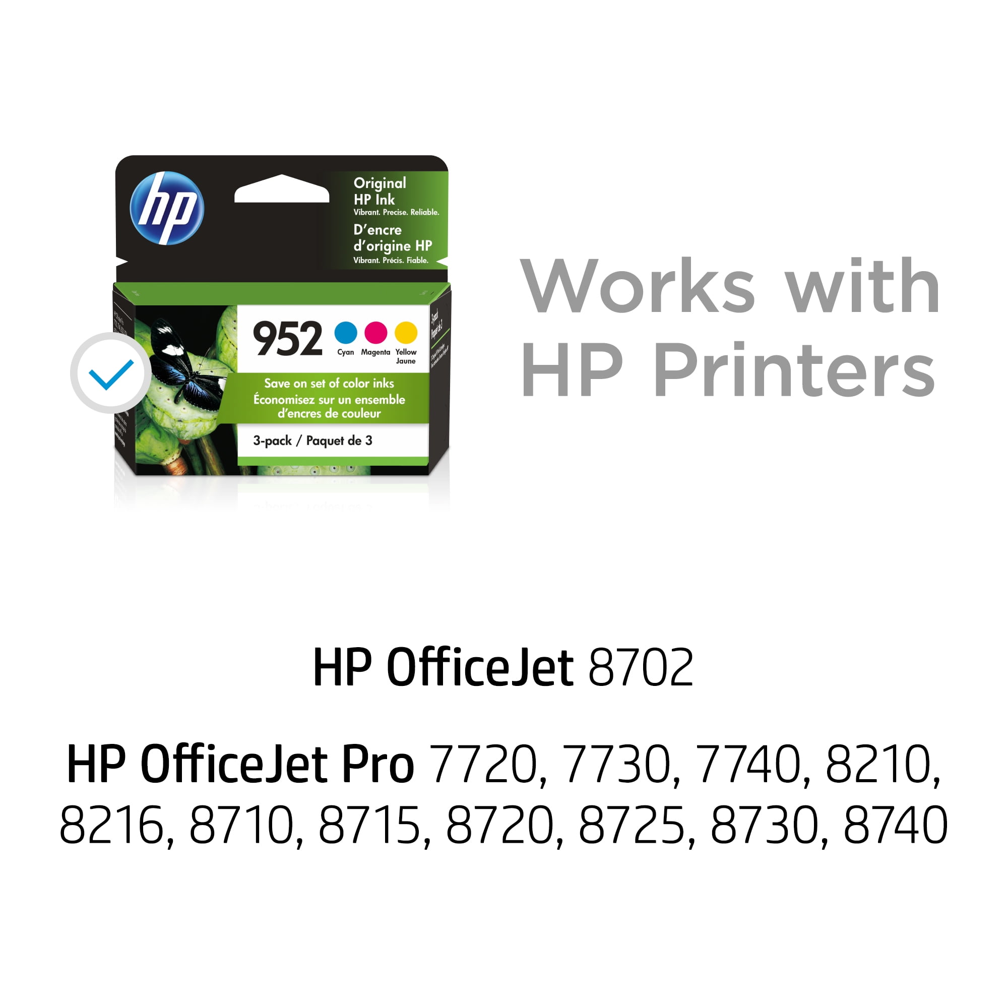 Cartouche d'encre HP 953XL pour OfficeJet Pro 7720 / 7730 / 7740