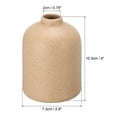 thumbnail image 2 of Uxcell Flower Vase, Ceramic Minimalist Floral Vase for Home Room Decor, Light Brown, 2 of 5
