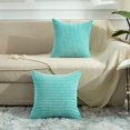 thumbnail image 3 of Soft Corduroy Corn Kernel Pillowcase 20*20 Inches Light Blue, 3 of 5