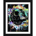 thumbnail image 2 of Stephen Chambers 25x32 Black Ornate Wood Framed With Double Matting Wall Art Titled - Death Star Graffiti, 2 of 6