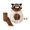 Apricot, variant on Cjfdfy Newborn Baby Boy Girls Halloween Raccoon Costume Outfit Raccoon Fleece Sleeveless Hooded Romper With Stockings Set Cute Baby Animal Halloween Fall Winter Clothes 0-18 Months