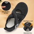 thumbnail image 5 of Joinfre Slippers for Women Comfy House Bedroom Corduroy Cross Bow Slide Slipper with Adjustable, 5 of 7