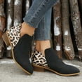 thumbnail image 4 of NECHOLOGY Botas Mujer Adulto Femenino Zapatos Botines mujer Nuevas botas Tacón grueso Punta estrecha Cremallera lateral Zapatos de mujer Botines Otoño e invierno (Black, 8.5), 4 of 7