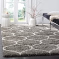 thumbnail image 3 of SAFAVIEH Hudson Arline Geometric Shag Area Rug, Grey/Ivory, 7' x 7' Square, 3 of 3