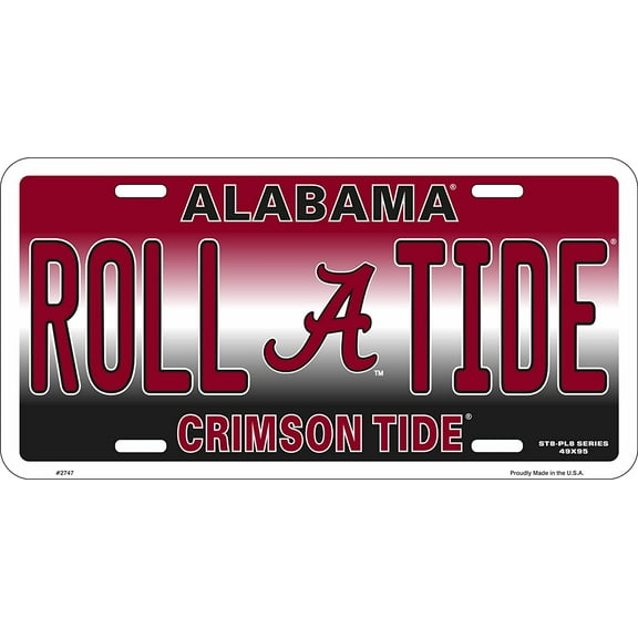ROLL Tide Alabama Novelty License Plate